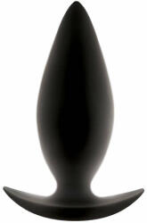 Orion Renegade Spades Medium - Dop Anal de Silicon Negru, 10 cm