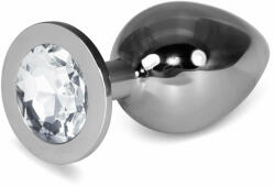 Orion Rosebud Classic Metal Plug L Clear - Dop Anal de Lux, 10 cm