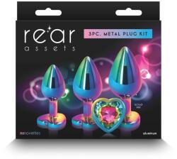 Orion Rear Assets Heart - Set dopuri anale, 3 buc. , multicolor