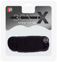 Orion Bondx Love - Sfoară BDSM, negru, 10 m