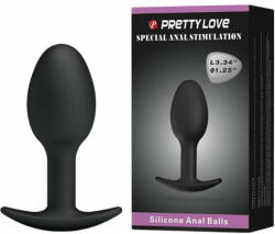 Orion Heavy Balls - Dop anal din silicon, 6.5 cm