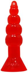 Orion Butt Riders Anal Plug Red - Dop Anal cu Ventuză, 17 cm