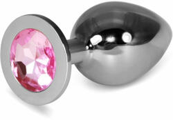 Orion Rosebud Classic Metal Plug L Pink - Butt Plug Mare, de Lux, 10 cm