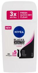 Nivea Black & White Invisible Clear 48h antiperspirant 50 ml pentru femei