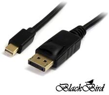 BlackBird Displayport 1.2 male to Mini Displayport 1.2 male 60Hz 2m kábel (BH1244)