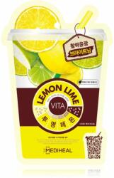 MEDIHEAL Vita Mask Lemon Lime mască textilă iluminatoare 20 ml Masca de fata