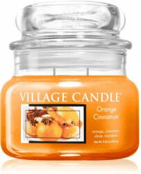 Village Candle Orange Cinnamon illatgyertya (Glass Lid) 262 g