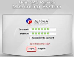 Gree GMV5/6 rendszerhez GRK-GMV-REM szoftver szett távoli eléréshez (GRK-GMV-REM)