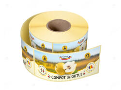 Label Print Etichete personalizate pentru borcane, Compot de gutui, 54x144 mm, 500 etichete rola (06905631025101)