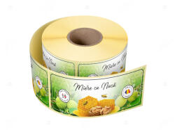 Label Print Etichete personalizate pentru borcane, Miere cu nuca, 54x144 mm, 500 etichete rola (06905631022601)