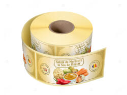 Label Print Etichete personalizate pentru borcane, Salata muraturi in sos de mustar, 54x144 mm, 500 etichete rola (06905631022001)