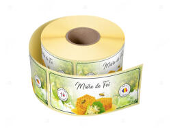 Label Print Etichete personalizate pentru borcane, Miere de tei, 54x144 mm, 500 etichete rola (06905631023301)