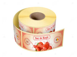 Label Print Etichete personalizate pentru borcane, Suc de rosii, 54x144 mm, 500 etichete rola (06905631022101)