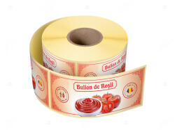 Label Print Etichete personalizate pentru borcane, Bulion de rosii, 54x144 mm, 500 etichete rola (06905631021601)