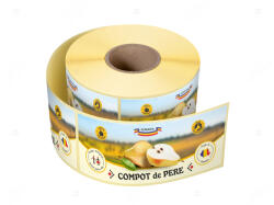 Label Print Etichete personalizate pentru borcane, Compot de pere, 54x144 mm, 500 etichete rola (06905631025301)