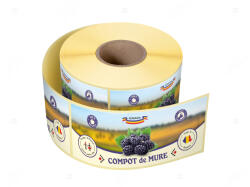Label Print Etichete personalizate pentru borcane, Compot de mure, 54x144 mm (06905631025201)