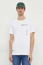 Calvin Klein Jeans pamut póló fehér, férfi, nyomott mintás - fehér S - answear - 12 990 Ft