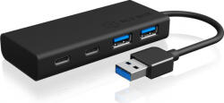 RaidSonic USB Hub Icy Box IB-HUB1426-U3 USB 3.0 Type-A Negru (ib-hub1426-u3)