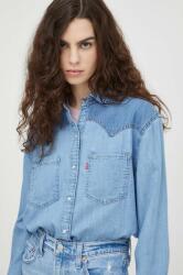 Levi's farmering női, galléros, regular - kék XS - answear - 29 990 Ft