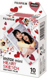 Instax Fujifilm Instax Mini film (10/csomag) Heart Sketch
