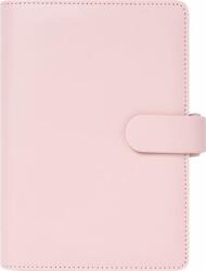 FILOFAX Kalendárium, gyűrűs, betétlapokkal, personal méret, FILOFAX Saffiano , halvány rózsaszín (FX-022698) - kellekanyagonline