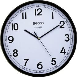 Secco Falióra, 29, 5 cm, fekete keretes, SECCO Sweep second (S TS9108-17) - kellekanyagonline