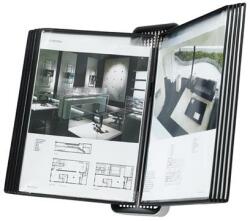 DJOIS Bemutatótábla tartó, fali, A4, 10 db bemutatótáblával, DJOIS Veo , ezüst-fekete (F714517) - kellekanyagonline