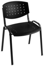  Tárgyalószék, lyukacsos műanyag, Taurus PN Layer fekete (TAURUS PN LAYER FEKETE) - kellekanyagonline