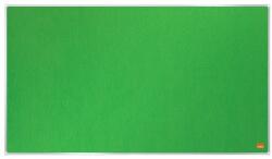 Nobo Textiltábla, széles képarány, 70 /155x87 cm, alumínium keret, NOBO Impression Pro , zöld (1915427) - kellekanyagonline