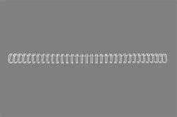 GBC Spirál, fém, 3: 1, 12, 5 mm, 115 lap, GBC WireBind , ezüst (RG810897)