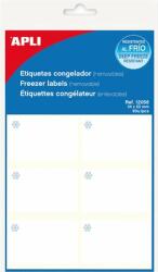 APLI Etikett, 34x53 mm, fagyasztható, kerekített sarkú, A5 hordozón, APLI, 60 etikett/csomag (12058) - kellekanyagonline