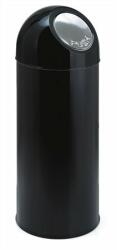 VEPA BINS Nyomófedeles szemetes, 55 l, fém, VEPA BINS, fekete (VB 470001 BLACK) - kellekanyagonline