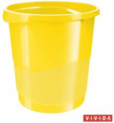 ESSELTE Papírkosár, 14 liter, ESSELTE Europost , Vivida sárga (623946)