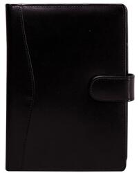 SATURNUS Kalendárium, gyűrűs, betétlapokkal, M , újrahasznosított bőr, SATURNUS, 418 , fekete (26SM418-003) - kellekanyagonline