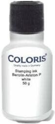 COLORIS Bélyegzőfesték, 50 ml, textilhez, COLORIS, Berolin Ariston , fehér (ITSTK50F) - kellekanyagonline