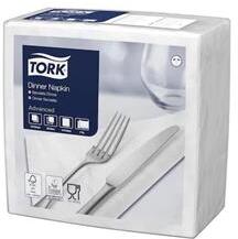 Tork Szalvéta, 1/4 hajtogatott, 2 rétegű, 39x39 cm, Advanced, TORK Dinner , fehér (478746)