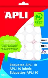 APLI Etikett, 13 mm kör, kézzel írható, APLI, 770 etikett/csomag (01626)