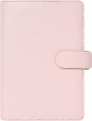 FILOFAX Kalendárium, gyűrűs, betétlapokkal, pocket méret, FILOFAX Saffiano , halvány rózsaszín (FX-022697) - kellekanyagonline