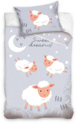 Carbotex Bárányos ovis ágyneműhuzat szett - Sweet dreams (BABY224007)