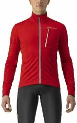 Castelli Go Jacket Red/Silver Gray XL Kabát