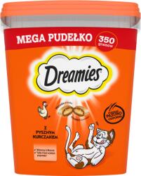 Dreamies DREAMIES Mega Box 350 g - kiegészítő eledel felnőtt macskáknak, ízletes csirkehússal