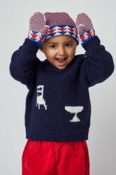 Bobo Choses baba pulóver gyapjúkeverékkel sötétkék - sötétkék 86