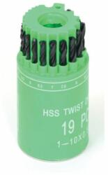  Csigafúró készlet HSS 19db-os 1, 0-10, 0mm (20315F)