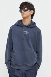 Tommy Hilfiger pamut melegítőfelső sötétkék, férfi, nyomott mintás, kapucnis - sötétkék S - answear - 34 990 Ft