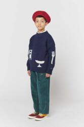 Bobo Choses gyerek gyapjú pulóver sötétkék - sötétkék 99/110 - answear - 47 990 Ft