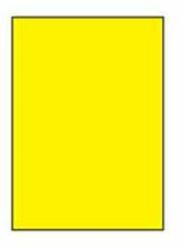 APLI Etichete colorate 210x297mm APLI A4 100 coli galbene