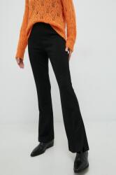 Gap pantaloni femei, culoarea negru, evazati, high waist 9BYY-SPD16N_99X