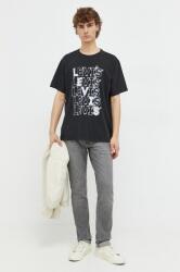 Levi's pamut póló fekete, férfi, nyomott mintás - fekete XXL - answear - 13 990 Ft
