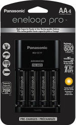 Panasonic Eneloop Pro töltő + 4x2450 mAh