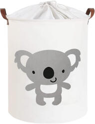 Sipo Cos Pliabil Pentru Jucarii, Rufe, Bumbac Canvas, Impermeabil, SIPO, 35x42 cm, Bumbac, 43l, Koala (BT026)